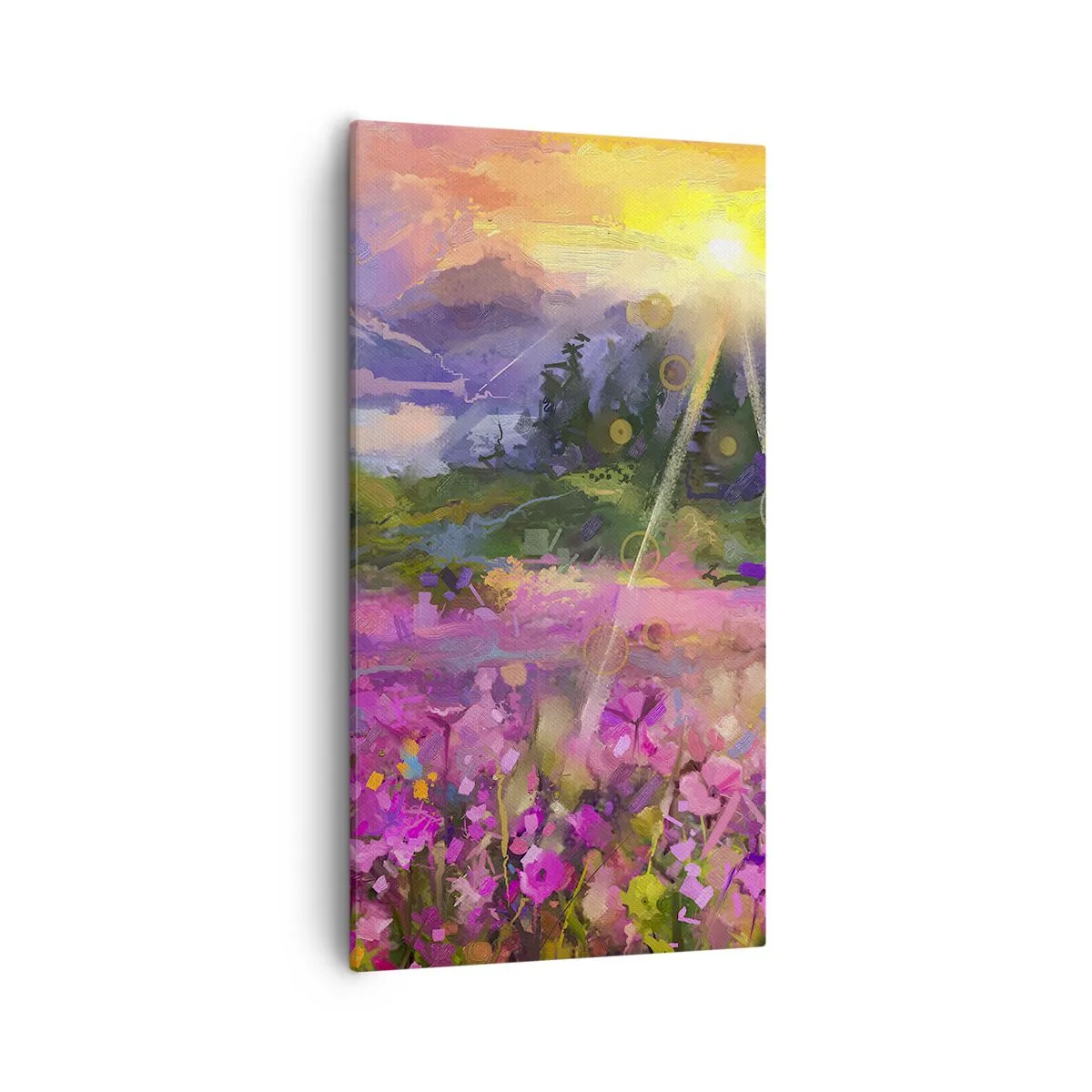 Cuadro sobre lienzo - Impresión de Imagen - En un valle bajo la protección del sol - 55x100 cm