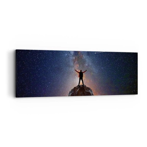 Cuadro sobre lienzo - Impresión de Imagen - ¡El poder está conmigo! - 90x30 cm