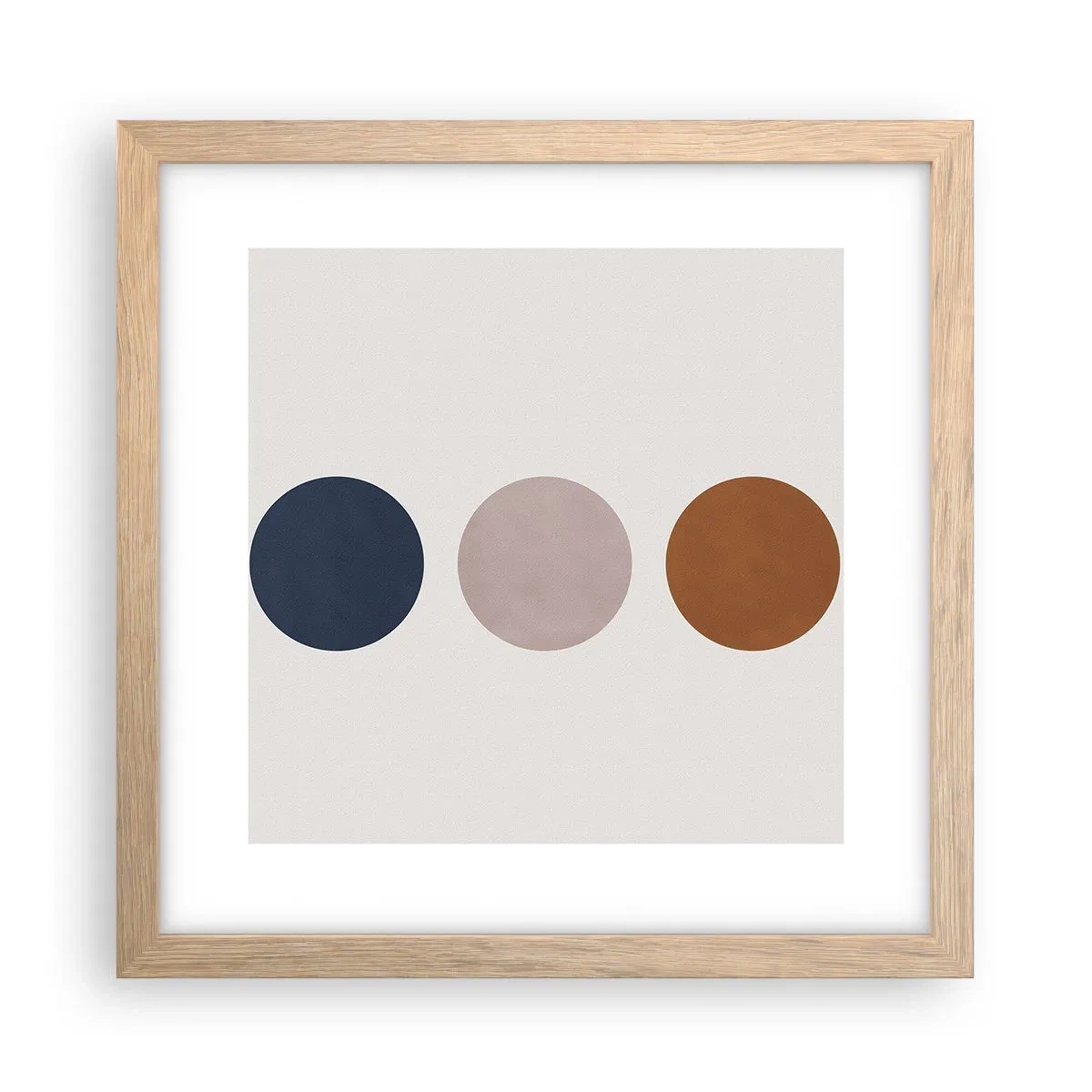 Póster en marco roble claro - Símbolo de perfección - 30x30 cm