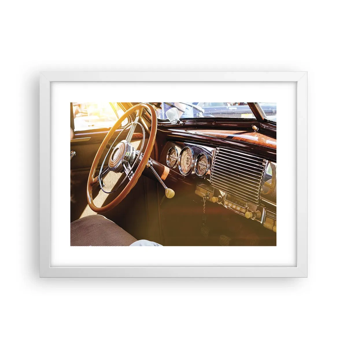 Póster en marco blanco - Un soplo de lujo del pasado - 40x30 cm