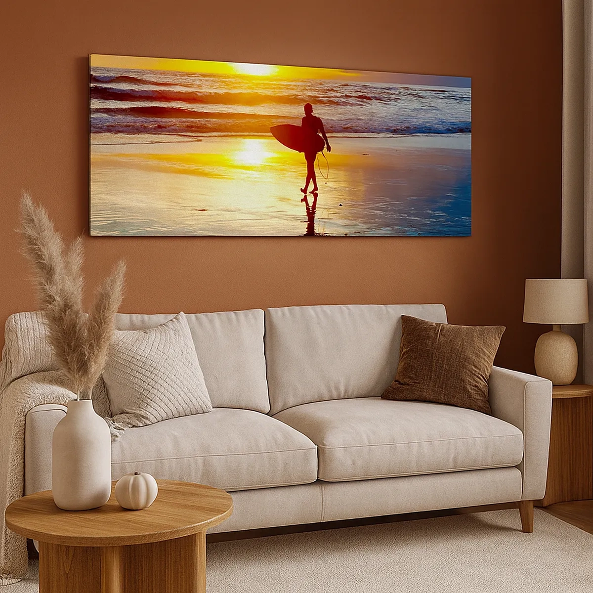 Cuadro sobre lienzo - Impresión de Imagen - El regreso del guerrero - 30x30 cm