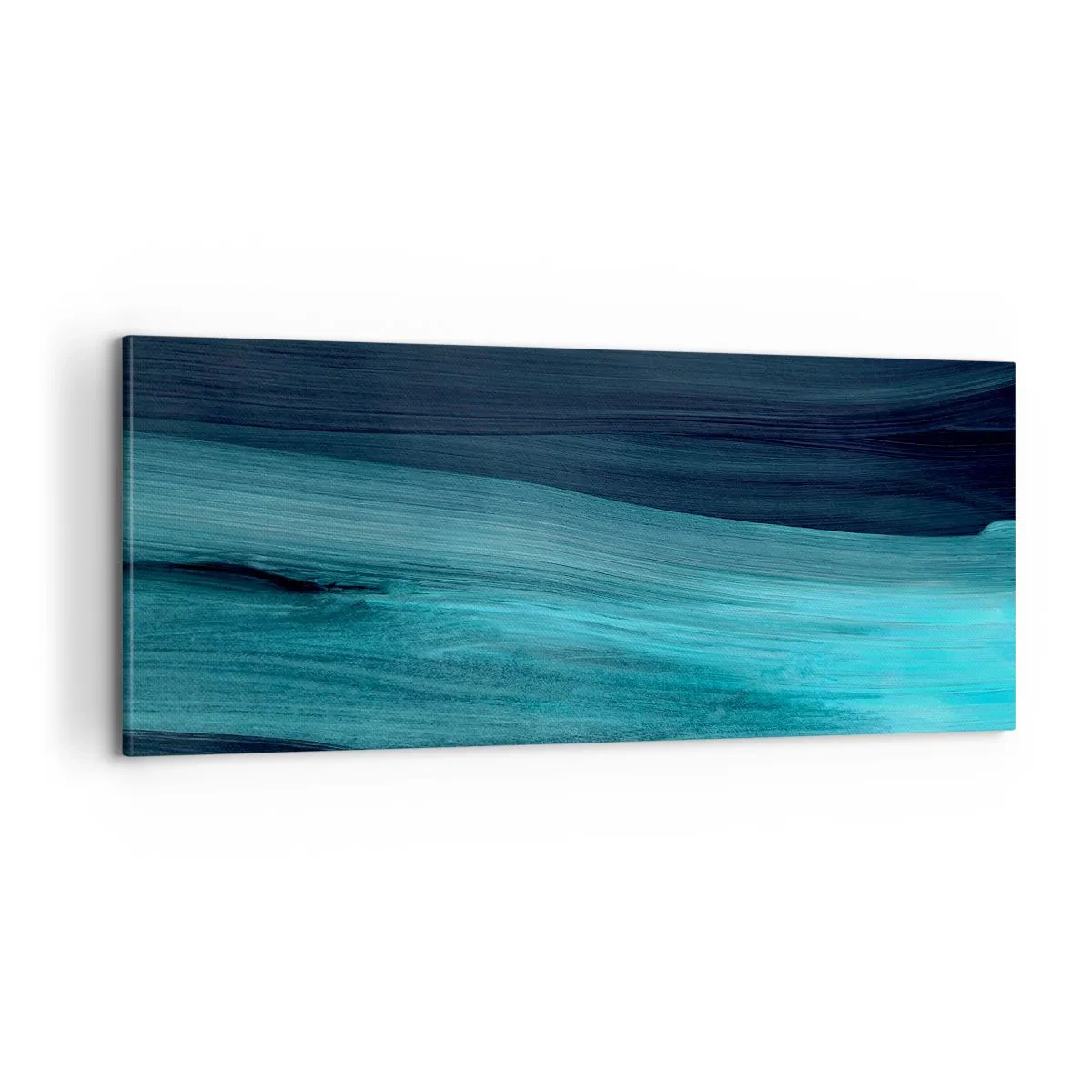 Cuadro sobre lienzo - Impresión de Imagen - Nadar con la corriente - 100x40 cm