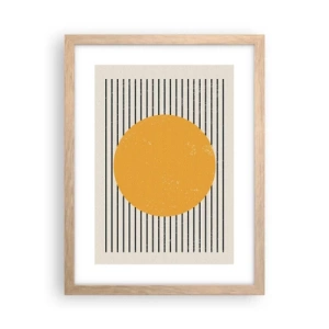 Póster en marco roble claro - El poder de la sencillez - 30x40 cm