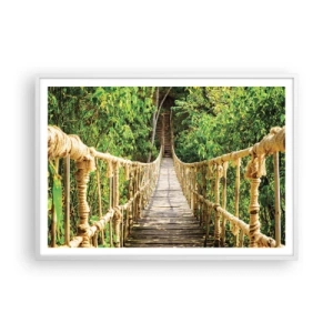 Póster en marco blanco - Suspendido en verde - 100x70 cm