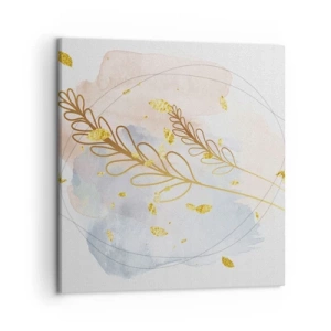 Cuadro sobre lienzo - Impresión de Imagen - Ráfaga dorada - 50x50 cm