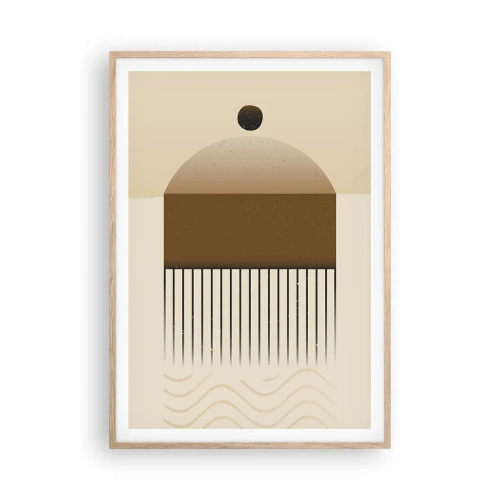 Póster en marco roble claro - Varios estados - 70x100 cm