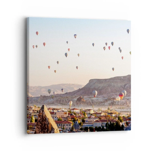 Cuadro sobre lienzo - Impresión de Imagen - Surcando los cielos - 40x40 cm