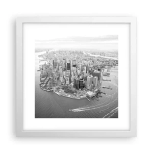 Póster en marco blanco - ¿Cómo no amar este lugar? - 30x30 cm