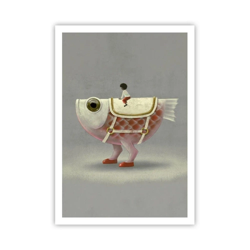 Póster - Jinete del pescado - 70x100 cm