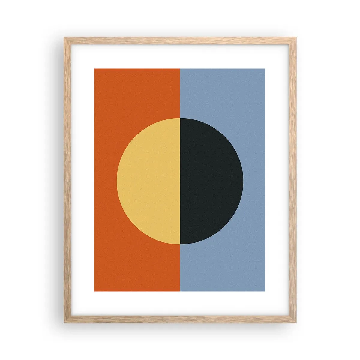 Póster en marco roble claro - Una composición de calidez y frescura - 40x50 cm