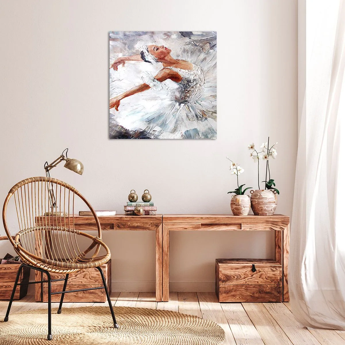 Cuadro sobre lienzo - Impresión de Imagen - Suave y ligera - 70x70 cm
