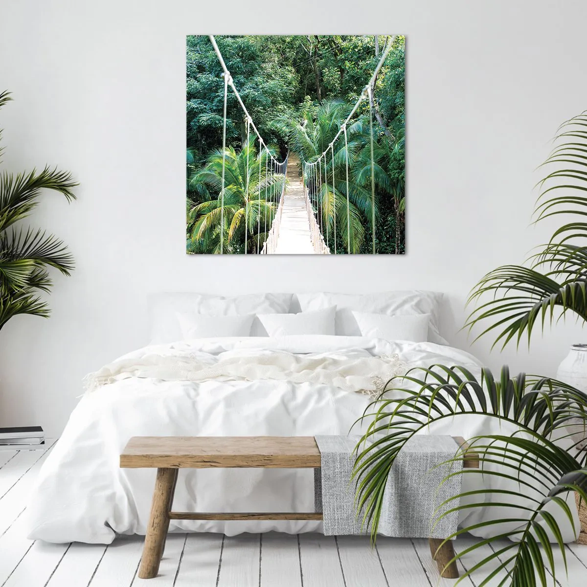 Cuadro sobre lienzo - Impresión de Imagen - ¡Bienvenido a la selva! - 60x60 cm