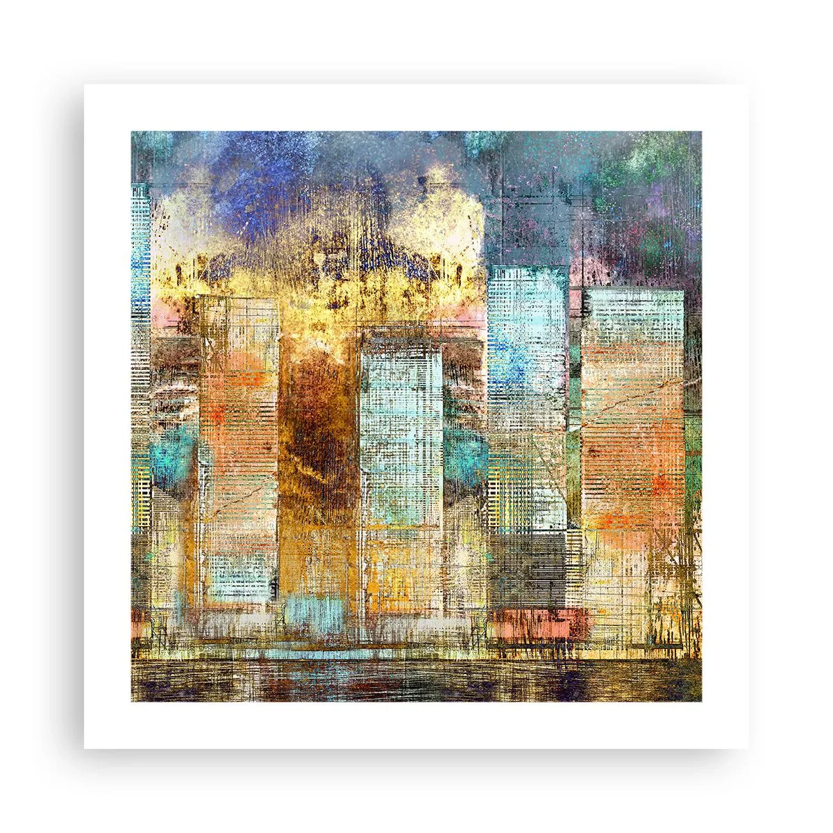 Póster - Metrópolis soleada - 50x50 cm