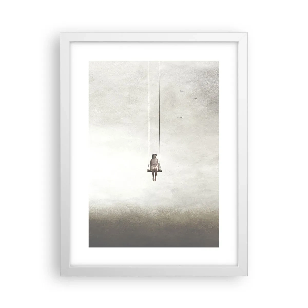 Póster en marco blanco - El niño que llevamos dentro - 30x40 cm