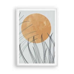 Póster en marco blanco - Siempre hacia el sol - 70x100 cm