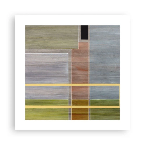 Póster - Recto y tranquilo - 40x40 cm