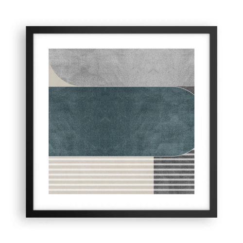 Póster en marco negro - Composición horizontal - 40x40 cm