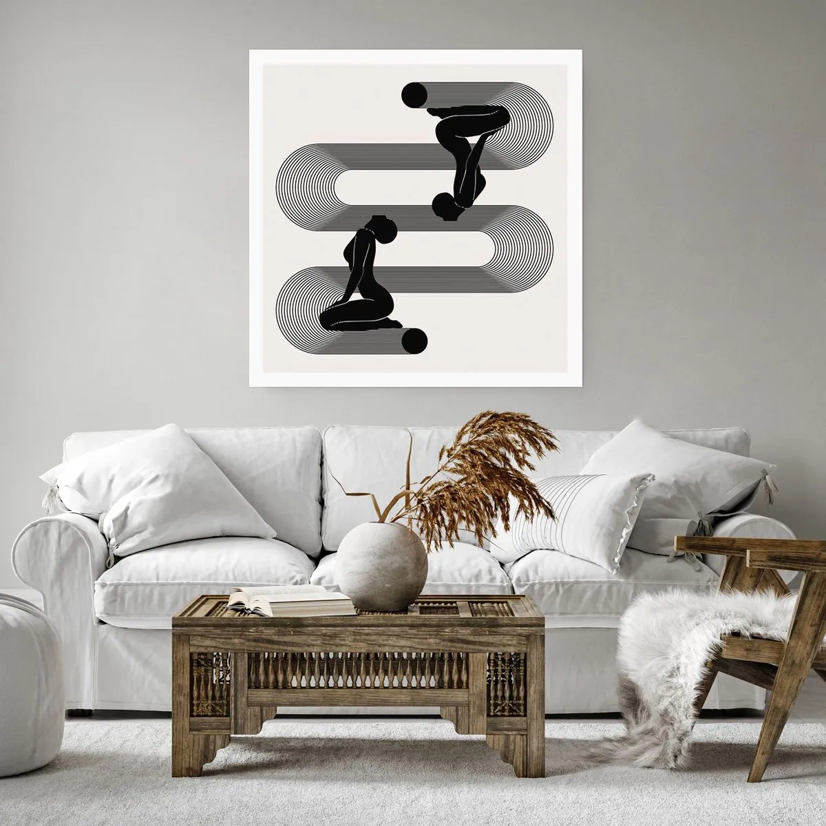 Póster - Simetría sensual - 60x60 cm