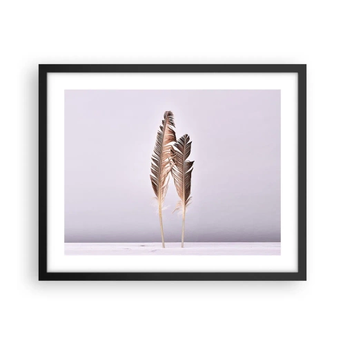 Póster en marco negro - Contra la nada - 50x40 cm