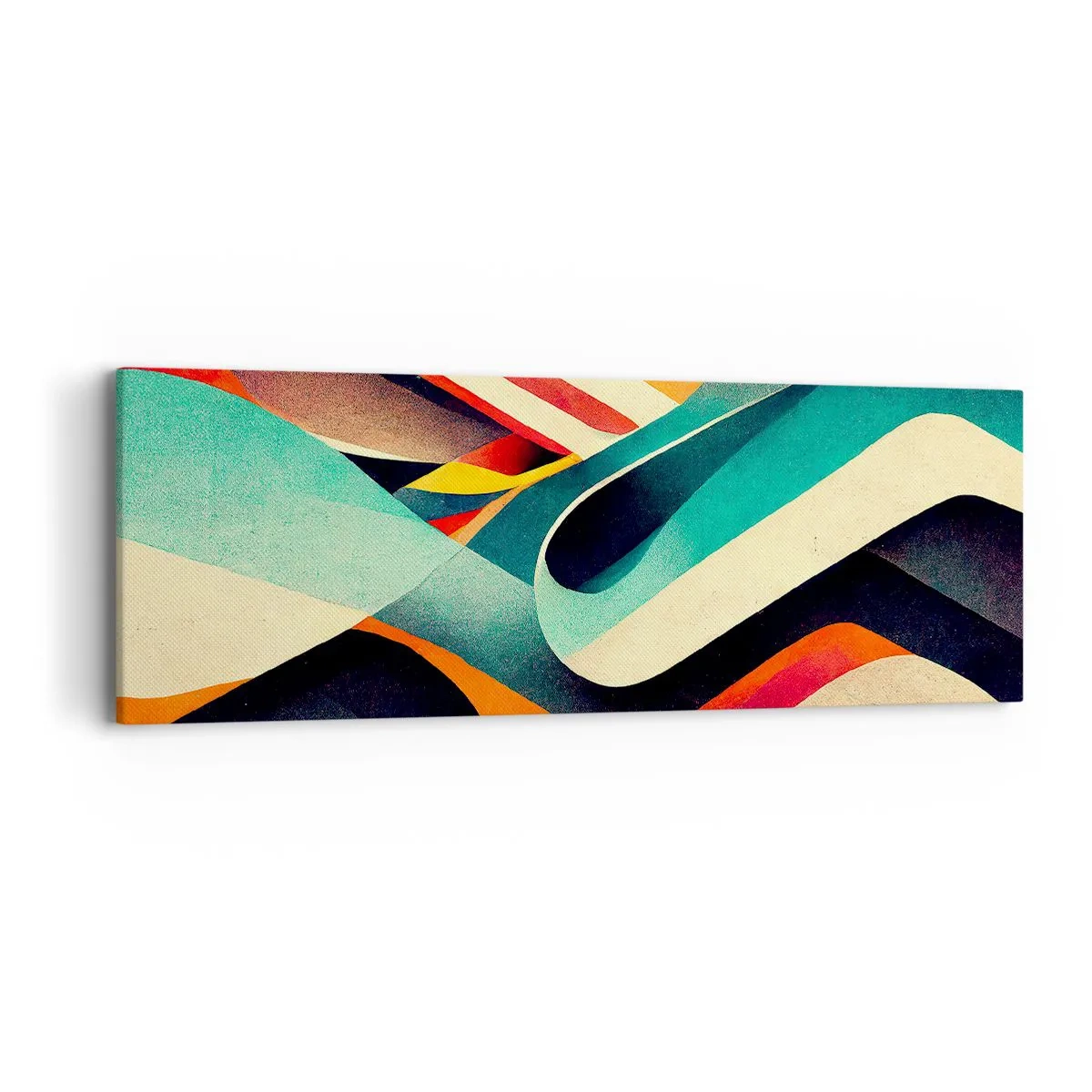 Cuadro sobre lienzo - Impresión de Imagen - Composición intensa - 90x30 cm