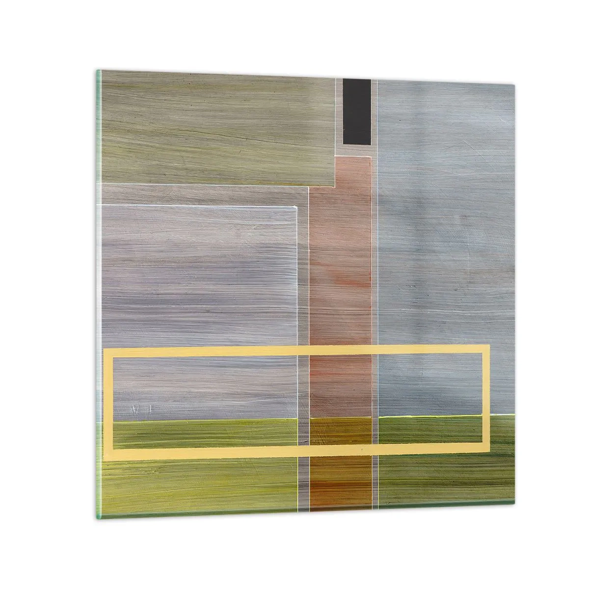 Cuadro sobre vidrio - Impresiones sobre Vidrio - Recto y tranquilo - 40x40 cm