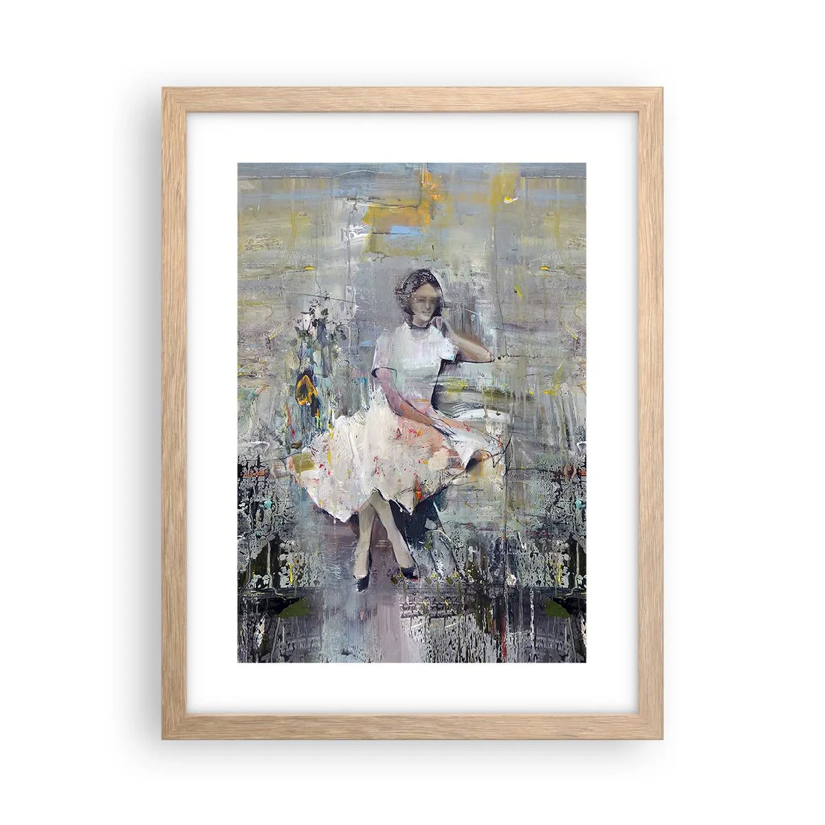Póster en marco roble claro - Clásica y moderna - 30x40 cm
