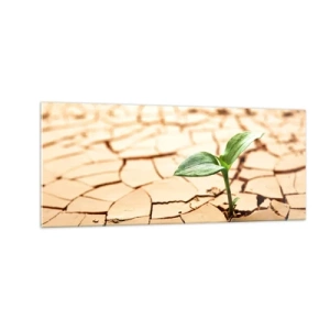 Cuadro sobre vidrio - Impresiones sobre Vidrio - El poder indomable de la vida - 100x40 cm