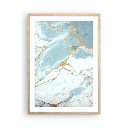 Póster en marco roble claro - Riqueza en la piedra - 50x70 cm
