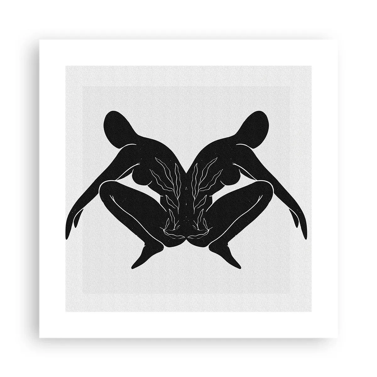 Póster - Un alma compartida - 40x40 cm