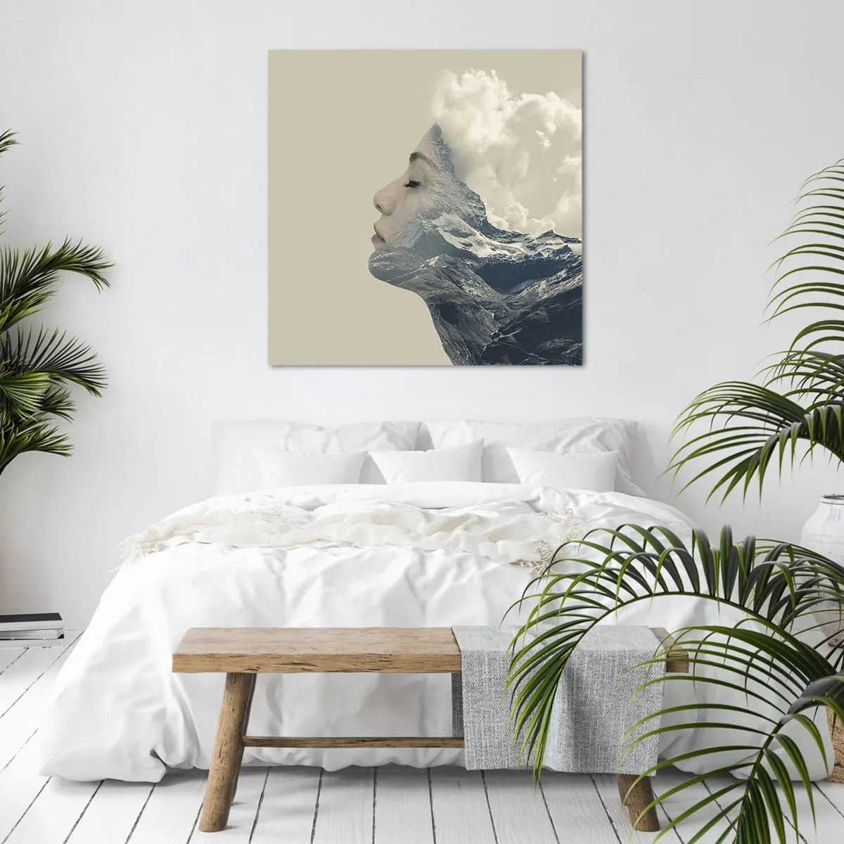 Cuadro sobre lienzo - Impresión de Imagen - La belleza de los elementos - 70x70 cm