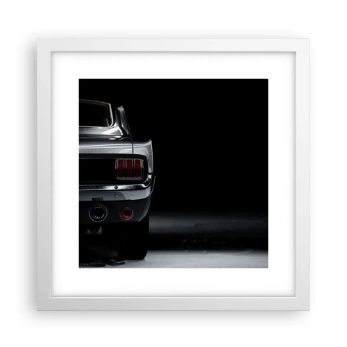 Póster en marco blanco - El encanto de los clásicos - 30x30 cm