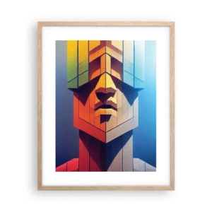 Póster en marco roble claro - Un hombre de principios - 40x50 cm