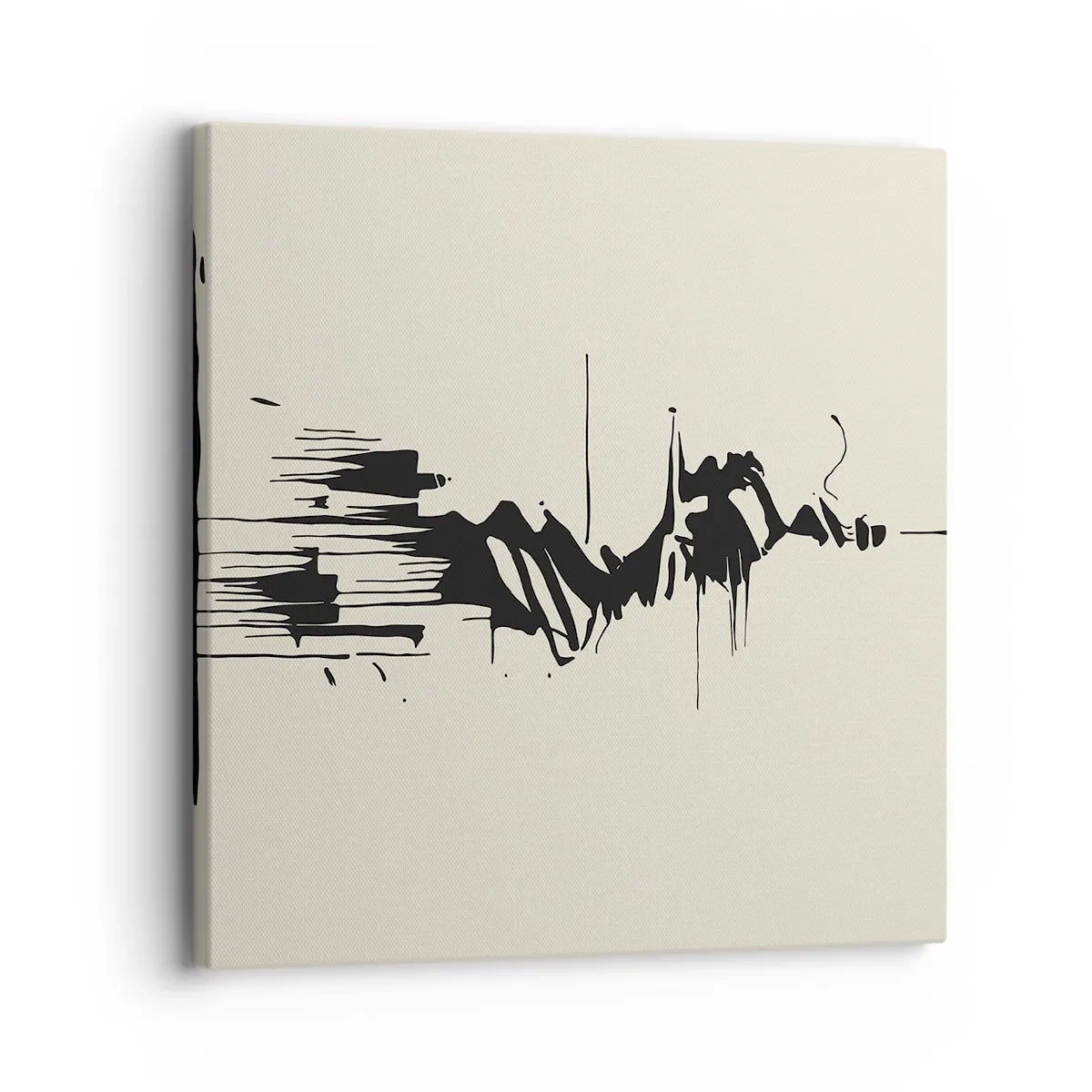 Cuadro sobre lienzo - Impresión de Imagen - Abstracción apresurada - 30x30 cm