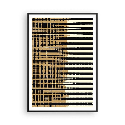 Póster en marco negro - Abstracción arquitectónica - 70x100 cm