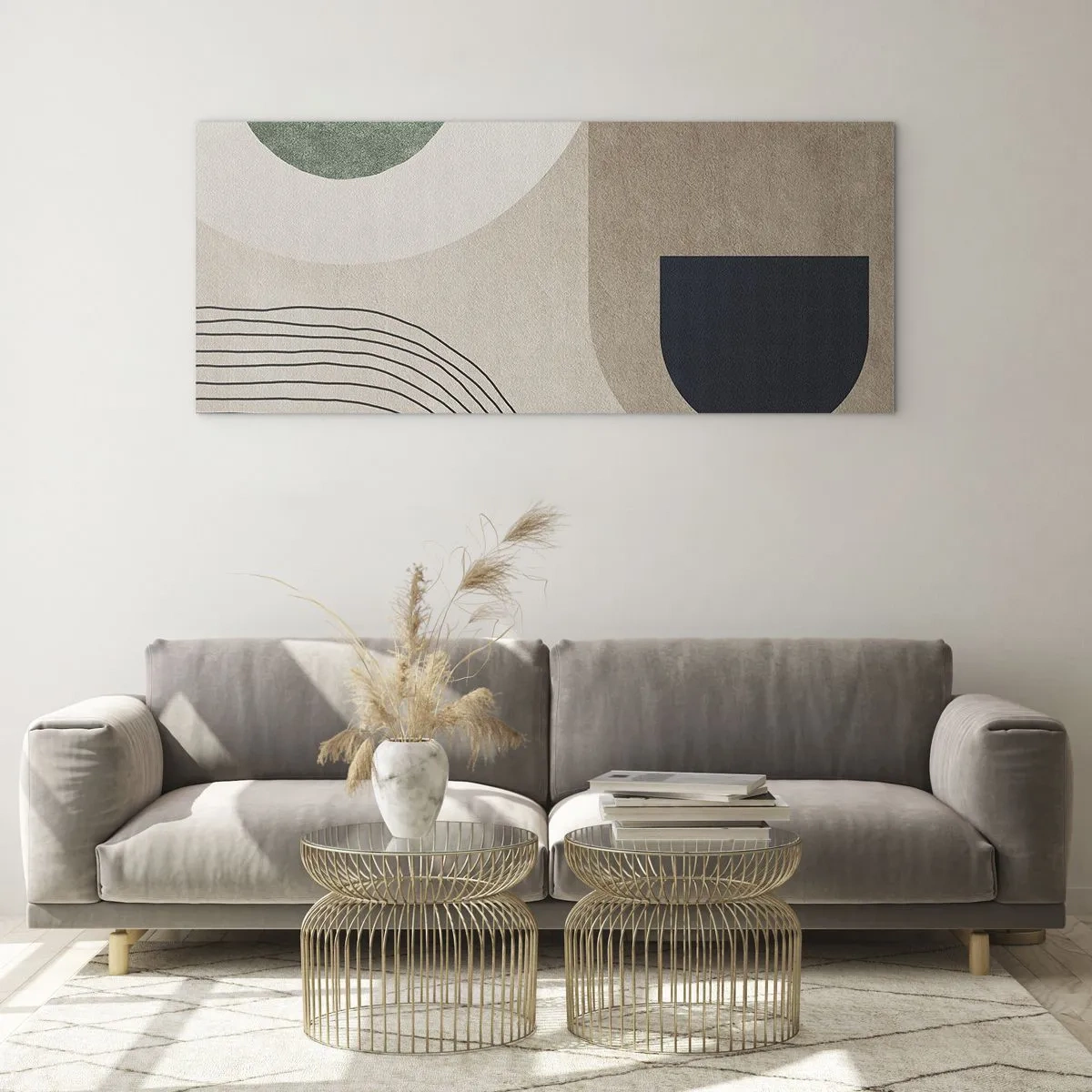 Cuadro sobre vidrio - Impresiones sobre Vidrio - La delicadeza de un óvalo - 100x40 cm