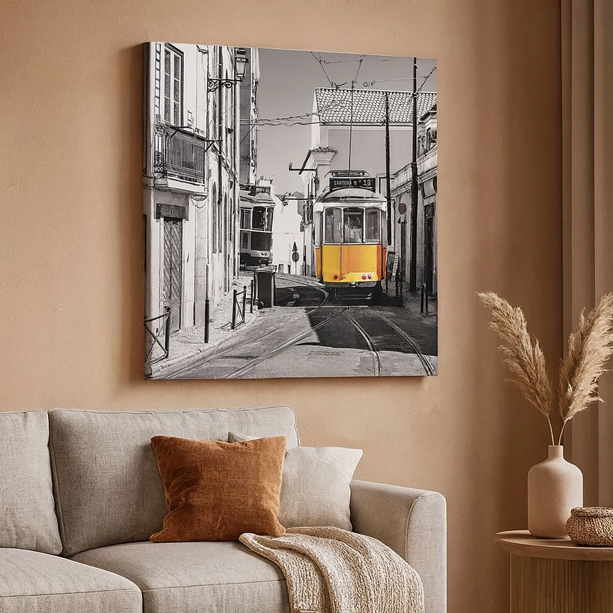 Cuadro sobre lienzo - Impresión de Imagen - Espíritu de Lisboa - 30x30 cm