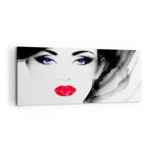 Cuadro sobre lienzo - Impresión de Imagen - Lenguaje no verbal - 100x40 cm