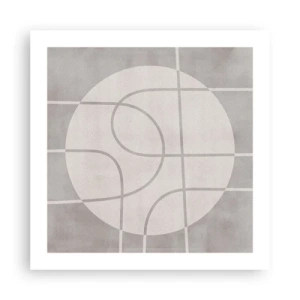 Póster - Circular y rectilíneo - 50x50 cm