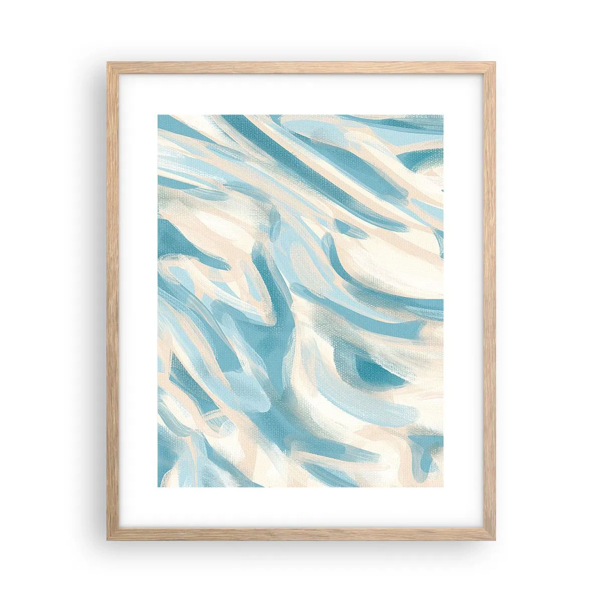 Póster en marco roble claro - Brisas primaverales - 40x50 cm