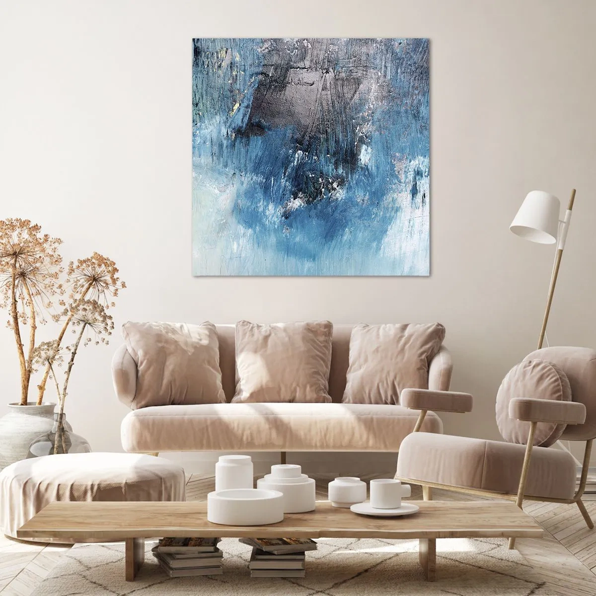 Cuadro sobre lienzo - Impresión de Imagen - Rapsodia celeste - 30x30 cm