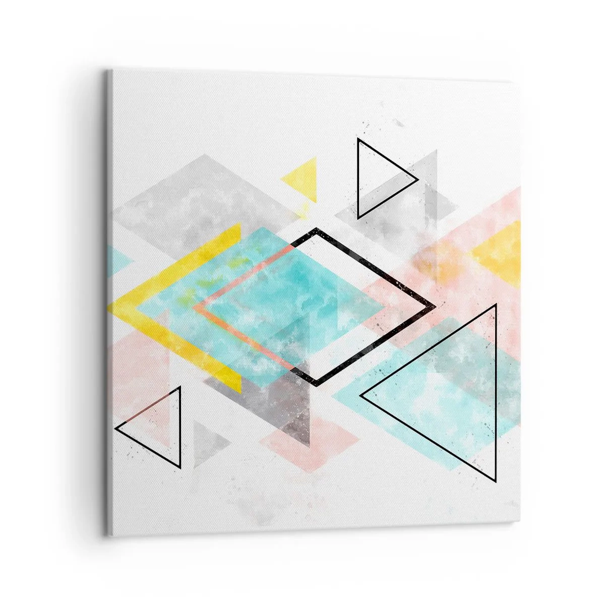 Cuadro sobre lienzo - Impresión de Imagen - Un juego geométrico - 50x50 cm
