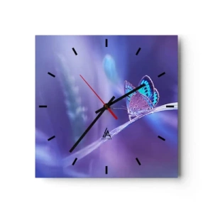Reloj de pared - Reloj de vidrio - Una joya de la naturaleza - 40x40 cm