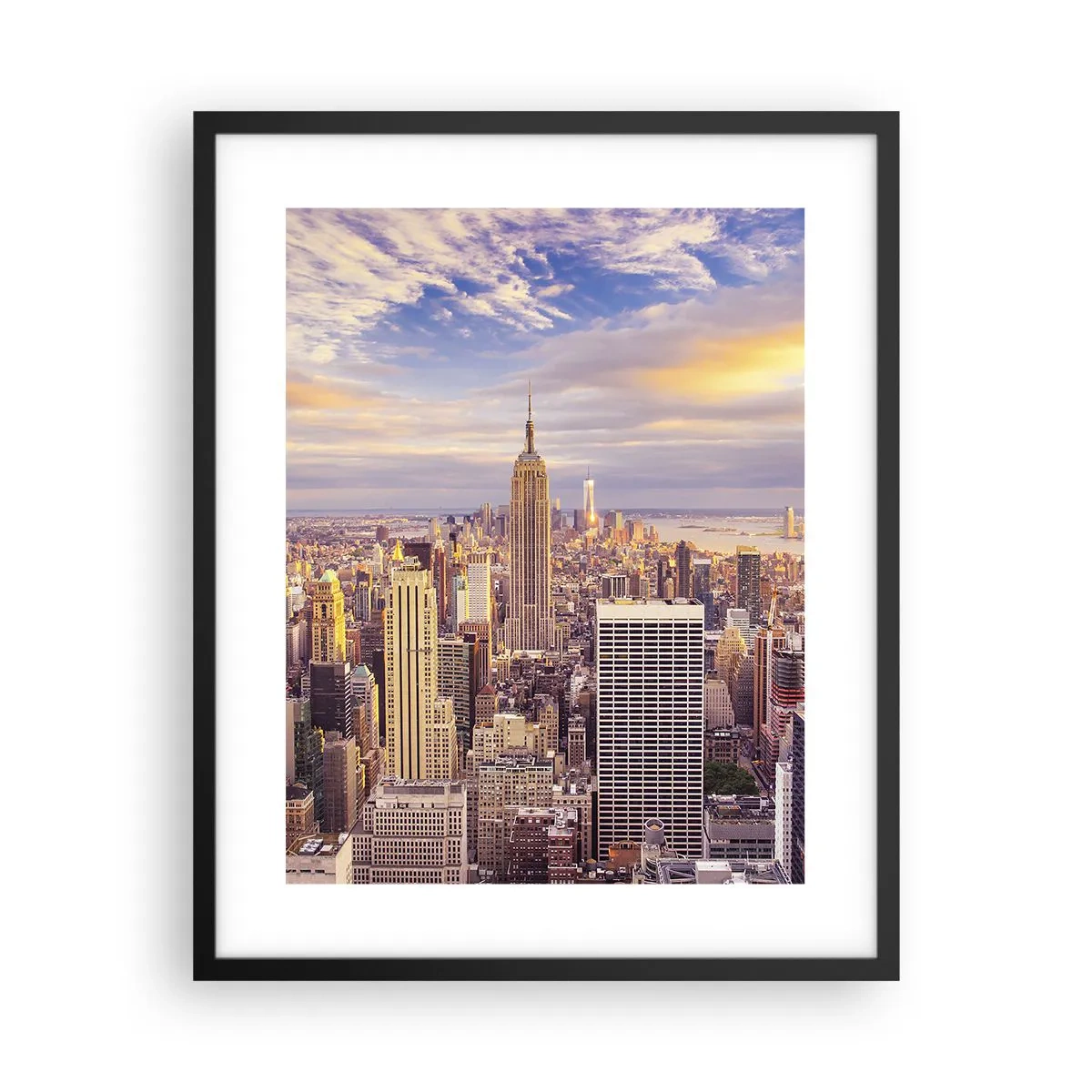 Póster en marco negro - Alcanzar las nubes - 40x50 cm