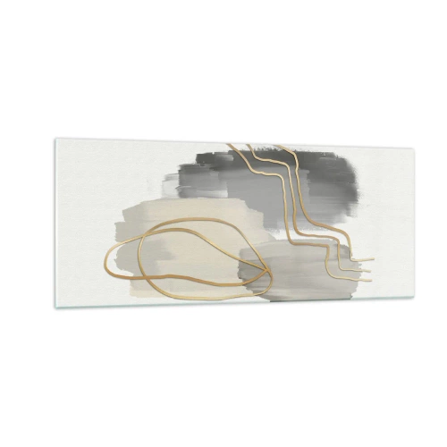 Cuadro sobre vidrio - Impresiones sobre Vidrio - Persistencia y movimiento - 100x40 cm