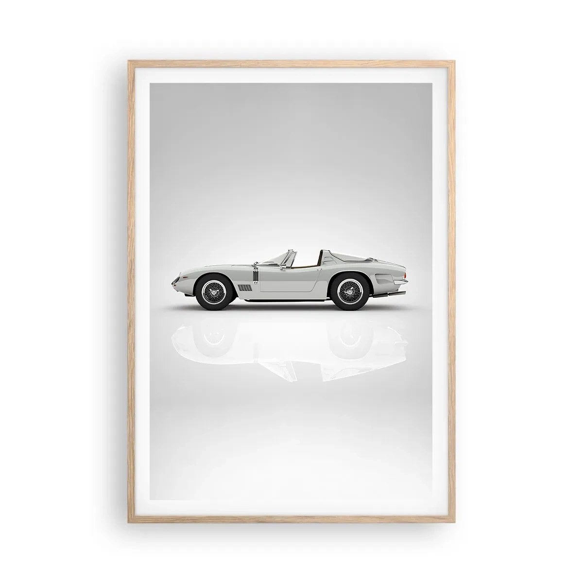 Póster en marco roble claro - Una promesa de diversión - 70x100 cm