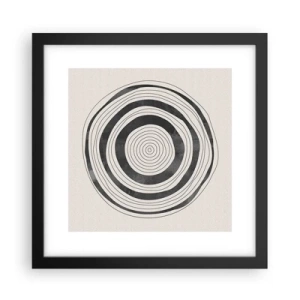 Póster en marco negro - Lo importante es lo que hay entre medias - 30x30 cm