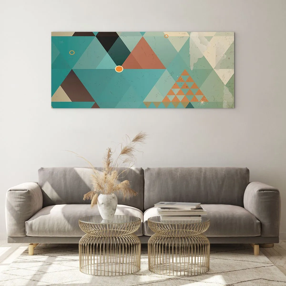Cuadro sobre vidrio - Impresiones sobre Vidrio - Uno para todos y todos para uno - 100x40 cm
