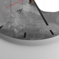 Esfera sin numeración, con rayas