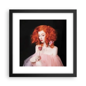 Póster en marco negro - En estilo barroco - 30x30 cm