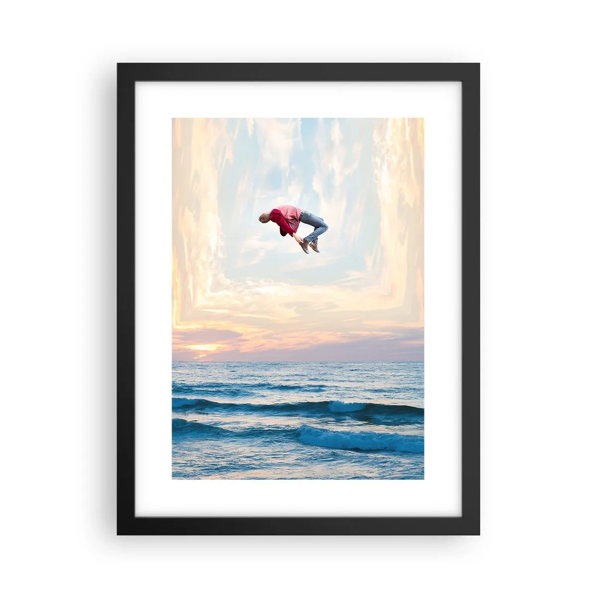 Póster en marco negro - A otra dimensión - 30x40 cm
